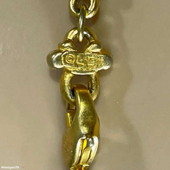 ▪️VTG▪️LCI▪️LIZ CLAIBORNE▪️Gold-Tone Multi-Strand Pendant & Bead Necklace - Picture 5 of 6